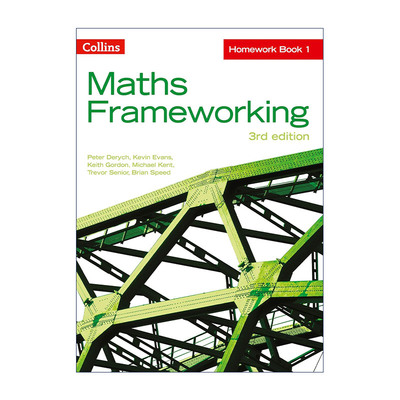 英文原版 Collins Maths Frameworking KS3 Maths Homework Book 1 柯林斯英国初一数学练习册 第三版 英文版 进口英语原版书籍