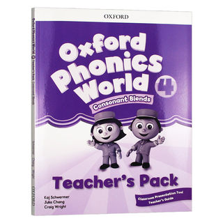 新版 牛津自然拼读教材教师书4 英文原版 Oxford Phonics World Level 4 Teacher's Pack 英文版牛津语音分级读物 教案与教学讲解