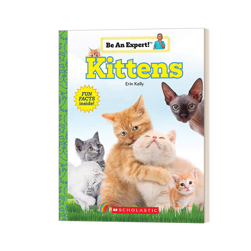 英文原版 Kittens 成为专家系列 小猫 幼儿早教亲子互动问答 少儿启蒙英语视觉单词动物科普儿童图画书 英文版 进口英语原版书籍