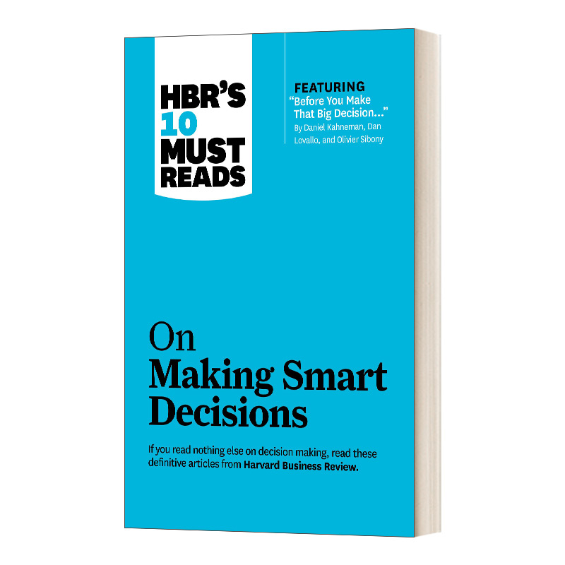 英文原版 HBR's 10 Must Reads on Making Smart Decisions 哈佛商业评论的10篇必读文章 如何做出明智的决定 英文版 进口英语原版