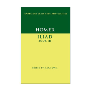 卷三 Homer 荷马 原版 剑桥希腊拉丁语经典 进口原版 Book 原文加学者注释 Iliad 书籍 III 系列 伊利亚特