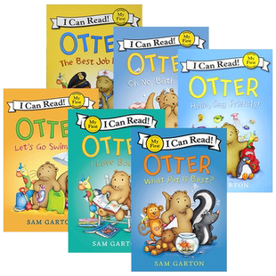 水獭系列6册 英文原版 My First I Can Read Otter 贴近生活 学习日常用词 亲子阅读英语启蒙入门图画书 英文版进口英语分级阅读