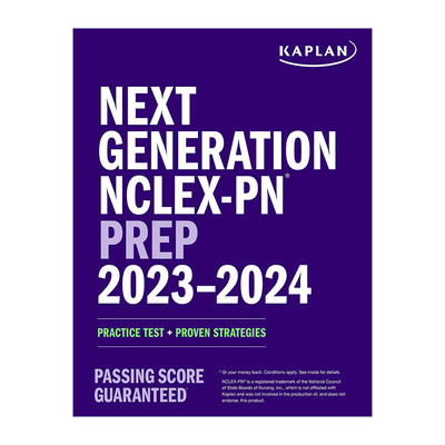 英文原版 Next Generation NCLEX-PN Prep 2023-2024 卡普兰美国职业护士考试备考2023-2024 英文版 进口英语原版书籍