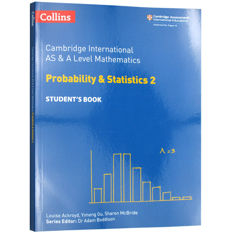 柯林斯剑桥国际数学统计学2 学生用书英文原版 Collins AS and A Level Mathematics and Probability Statistics 2英文版进口英语
