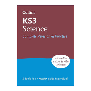 英文原版 Collins KS3 Science All-in-One Complete Revision and Practice 柯林斯英国初中科学完整复习指南及练习 新版 进口书
