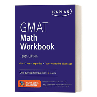 英文原版 GMAT Math Workbook 卡普兰GMAT数学练习册 第10版 英文版 进口英语原版书籍