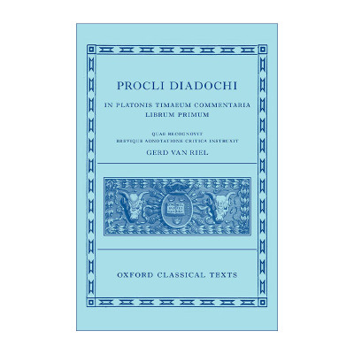 英文原版 Proclus Commentary on Timaeus  Book 1 Procli Diadochi 普罗克鲁斯 论柏拉图蒂迈欧篇 卷一 精装 英文版 进口书籍