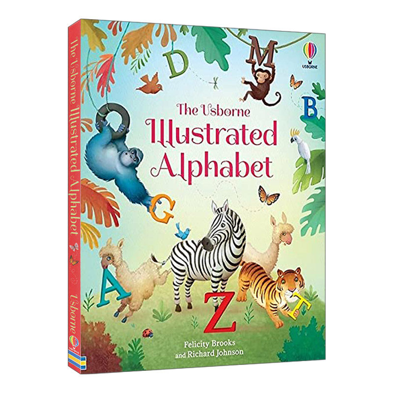 英文原版 usborne illustrated alphabet 图解英文字母表 精装 英文版