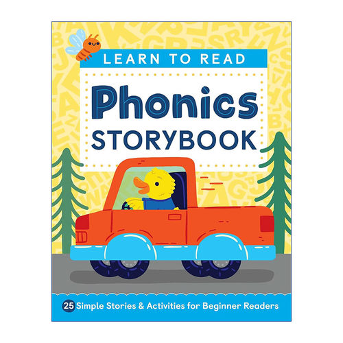 英文原版Learn to Read: Phonics Storybook 快乐学阅读 自然拼读故事阅读启蒙书 25个简单英语故事与互动练习 进口英语原版书籍
