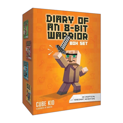 英文原版 Diary of an 8-bit warrior box set volume 1-4 英雄史蒂夫战士1-4盒装 英文版 进口英语原版书籍