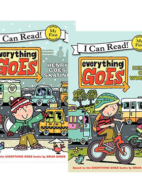 交通工具系列2册 英文原版 Everything Goes I can read系列 儿童分级读物英语绘本 亲子互动 英文版进口书籍