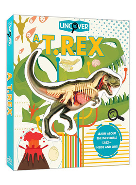 英文原版 Uncover a T.Rex 揭秘霸王龙 洞洞书 精装 英文版 进口英语原版书籍