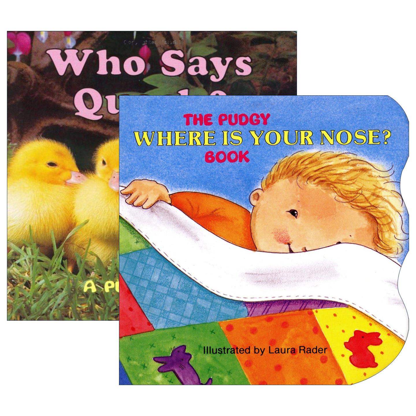 英文原版 Pudgy Board Books系列2册 儿童启蒙认知绘本 纸板书 Grosset & Dunlap 英文版 进口英语原版书籍