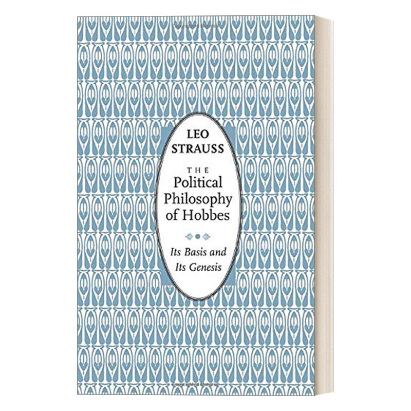 英文原版 The Political Philosophy of Hobbes 霍布斯的政治哲学 基础与起源 豆瓣高分推荐 Leo Strauss 英文版 进口英语原版书
