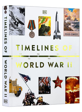 英文原版 Timelines of World War II 第二次世界大战世界轴 DK人文历史科普百科精装 英文版 进口英语原版书籍