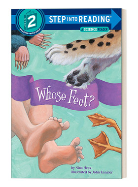 英文原版 Step into Reading 2 - Whose Feet?  谁的脚? 兰登分级阅读2 英文版 进口英语原版书籍