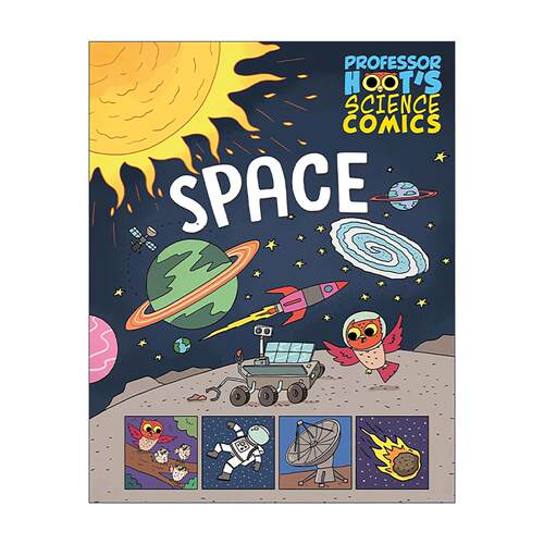 英文原版 Professor Hoot's Science Comics Space 科学漫画 太空 儿童科学科普百科绘本 英文版 进口英语原版书籍