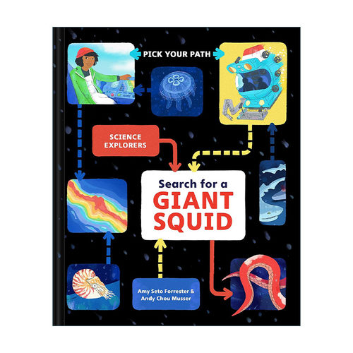 英文原版 Search for a Giant Squid 寻找巨型乌贼 精装科普绘本 互动冒险游戏 英文版 进口英语原版书籍