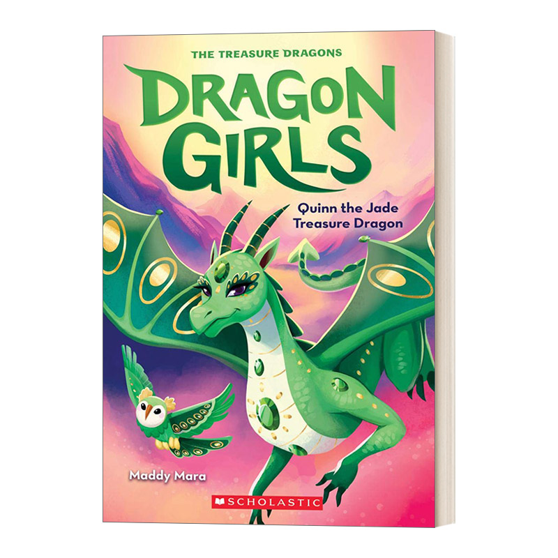英文原版Dragon Girls 6 Quinn the Jade Treasure Dragon 龙之女6 儿童友谊桥梁章节小说 魔幻冒险故事 英文版 进口英语原版书籍