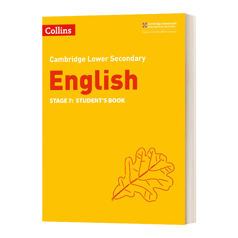 英文原版 Collins Cambridge Lower Secondary English Stage 7 柯林斯剑桥初中英语练习册 第七阶段 英文版 进口英语原版书籍