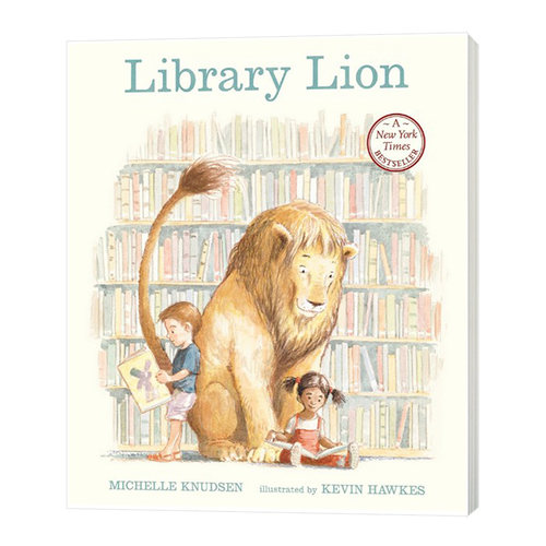 图书馆的狮子 英文原版绘本 Library Lion 儿童英语启蒙图画故事书 英文版进口原版书籍 Michelle Knudsen