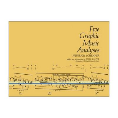 英文原版 Five Graphic Music Analyses 五种视觉音乐分析 巴赫 海顿 肖邦 图形音乐 海因里希·申克 英文版 进口英语原版书籍