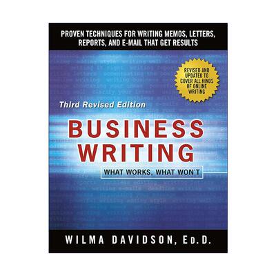 英文原版 Business Writing 商务写作 第3版 威尔玛?戴维森 英文版 进口英语原版书籍
