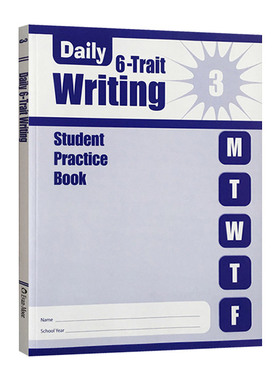英文原版 Daily 6-Trait Writing Grade 3 SE 每日练习系列 系统写作 三年级 无答案作业本 英文版 进口英语原版书籍儿童全英语书