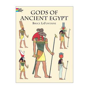 英文原版 Gods of Ancient Egypt Coloring Book 古埃及众神涂色书 儿童经典阅读 游戏活动书 英文版 进口英语原版书籍