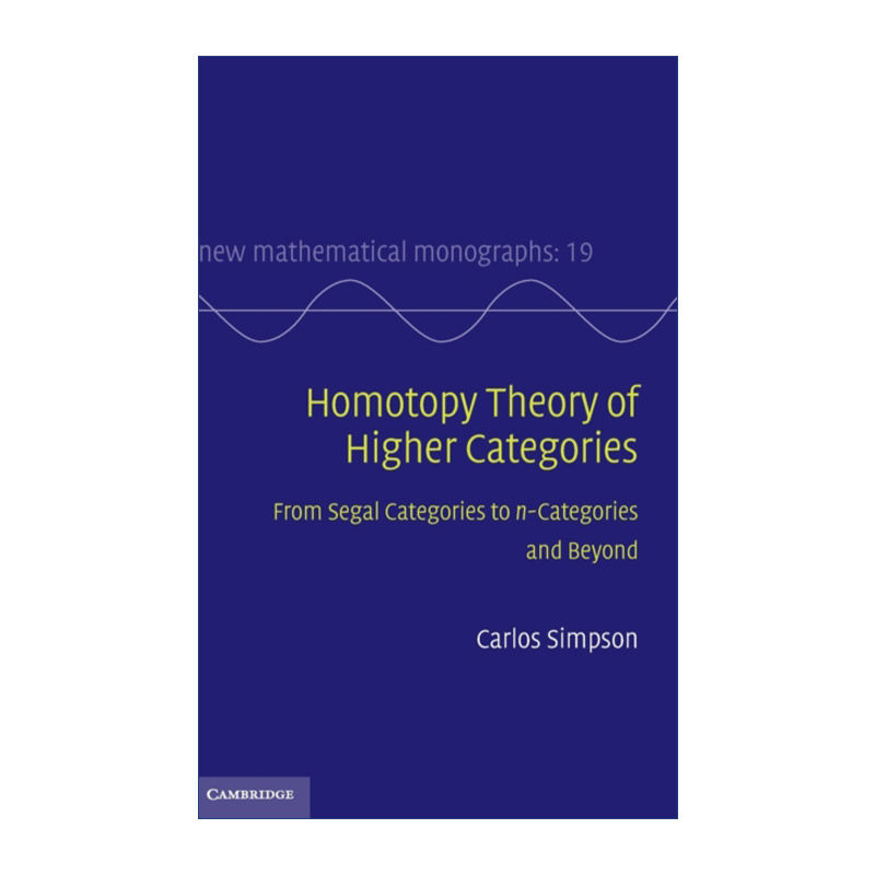 英文原版 Homotopy Theory of Higher Categories 高阶范畴论 剑桥新数学专著系列 精装 英文版 进口英语原版书籍