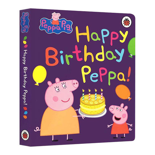 英文原版 Peppa Pig Happy Birthday Peppa 生日快乐粉红猪小妹 小猪佩奇 儿童精装图画故事书 英文版 进口英语原版书籍