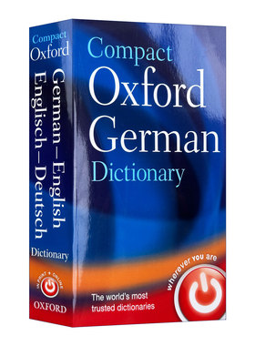 英文原版 Compact Oxford German Dictionary 牛津简明德语词典 英文版 进口英语原版书籍