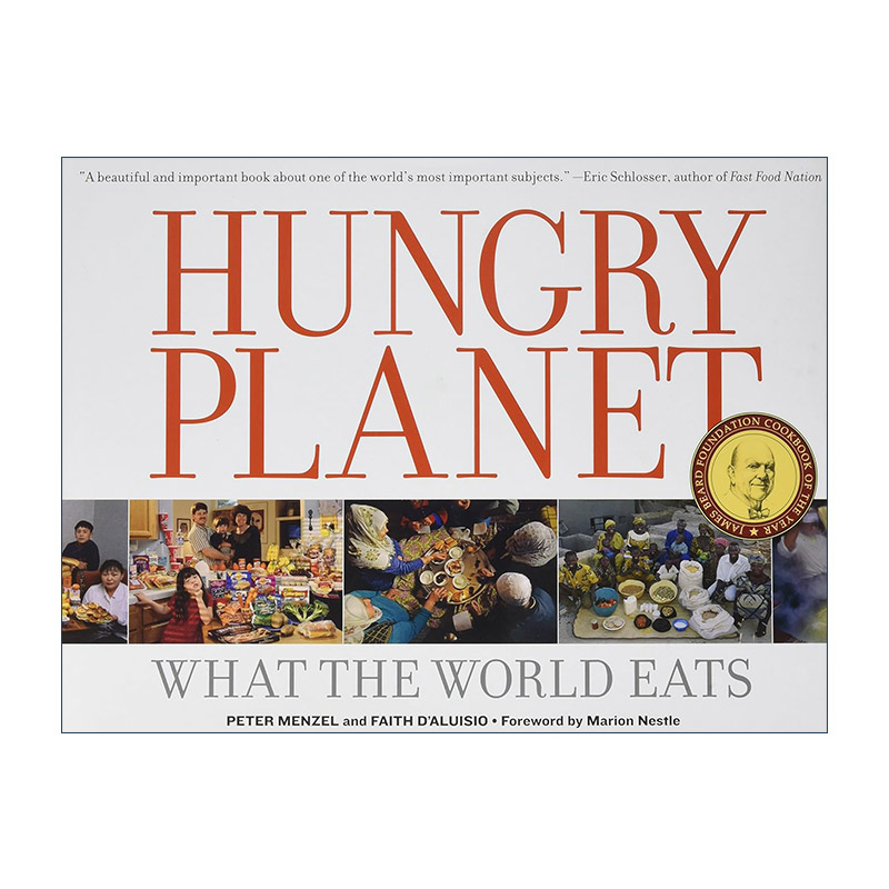英文原版 Hungry Planet 饥饿的星球 世界各地饮食文化摄影艺术图册 Peter Menzel 精装 英文版 进口英语原版书籍