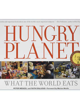 英文原版 Hungry Planet 饥饿的星球 世界各地饮食文化摄影艺术图册 Peter Menzel 精装 英文版 进口英语原版书籍