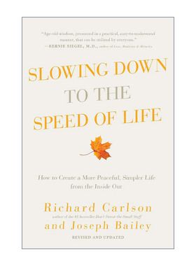 英文原版 Slowing Down to the Speed of Life 慢慢生活 与生命合拍  2016年考研英语一翻译真题 英文版 进口英语原版书籍