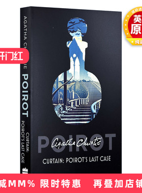 英文原版 Poirot — Curtain Poirot's Last Case 大侦探波洛系列 谢幕-波洛的最后一案 影视封面版 阿加莎侦探推理小说 进口书籍