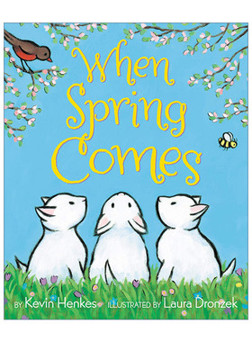 英文原版 When Spring Comes 当春天来临 大开绘本 凯迪克奖作者Kevin Henkes 英文版 进口英语原版书籍
