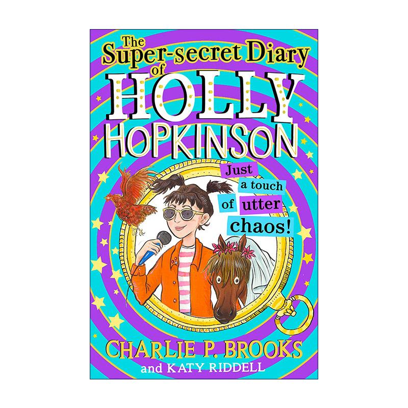英文原版 Holly Hopkinson Just a Touch of Utter Chaos 霍莉的超级秘密日记3 青少年幽默插画故事书 英文版 进口英语原版书籍