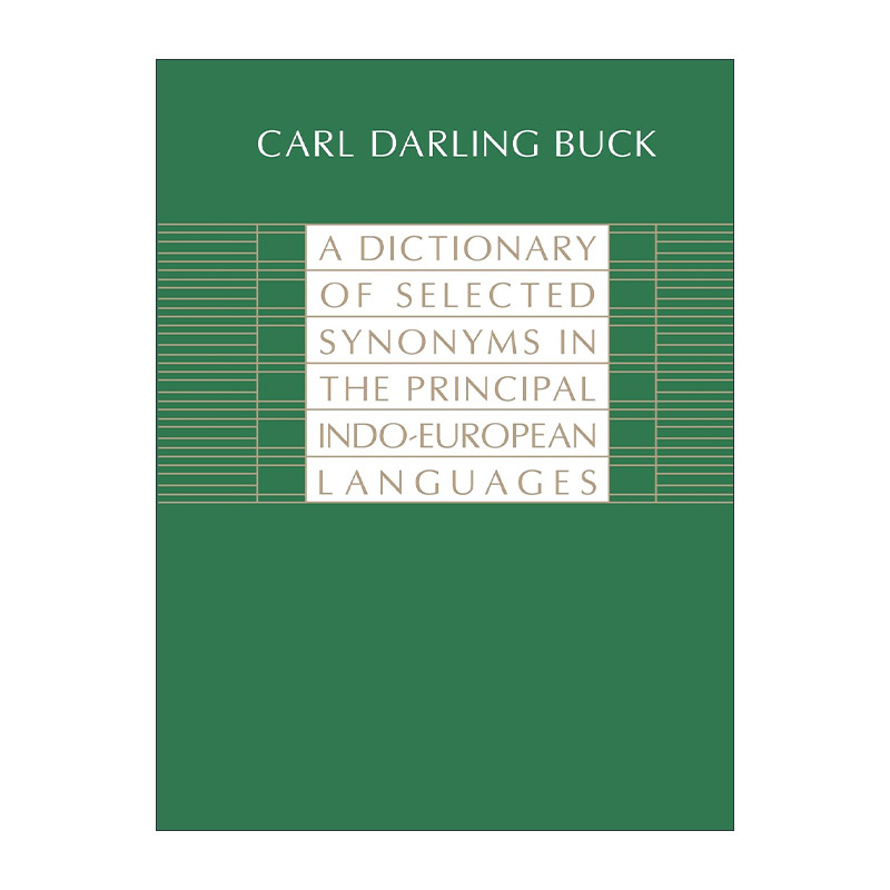 英文原版 A Dictionary of Selected Synonyms in the Principal Indo-European Languages 印欧主要语言精选同义词词典 进口书籍