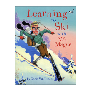 与马吉先生学滑雪 Learning Mr. 英文原版 精装 进口英语原版 Ski 英文版 书籍 with 绘本 Magee