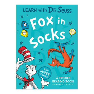 Socks 书籍 进口英语原版 与苏斯博士一起学习 Fox 贴纸活动书 Sticker 英文版 英文原版 Reading 让阅读变得更有趣 Book