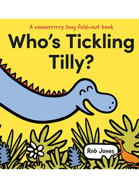 英文原版 Who'S Tickling Tilly 谁在挠蒂莉 幼儿早教启蒙折叠书精装绘本 英文版 进口英语原版书籍