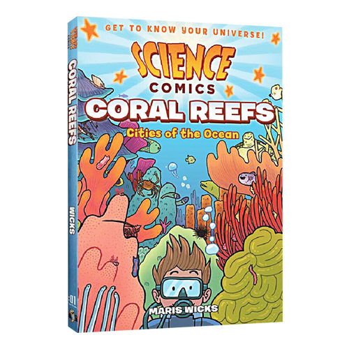【单本】 科学漫画系列 珊瑚礁 英文原版 Science Comics Coral Reefs 英文版儿童探索认知STEM书籍 自然科普进口英语书