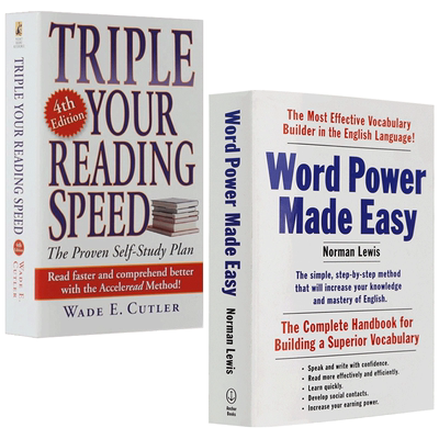 word power made easy单词的力量英文原版 三倍速英语阅读Triple Your Reading Speed 词汇阅读书籍搭韦氏字根词根词典韦小绿