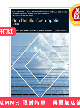 英文原版 Cosmopolis 大都会 唐德里罗 英文版 进口英语原版书籍