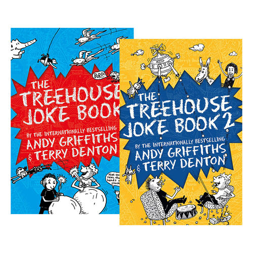 英文原版 The Treehouse Joke Book 小屁孩树屋历险记笑话书1-2册 儿童桥梁章节漫画小说 英文版 进口英语原版书籍
