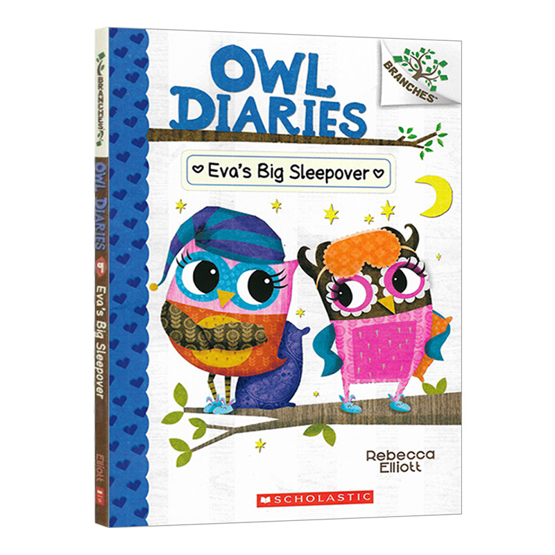 猫头鹰日记9 伊娃的通宵派对 英文原版 Owl Diaries #9 Eva's Big Sleepover 学乐大树系列 英文版 进口英语书籍儿童全英语书