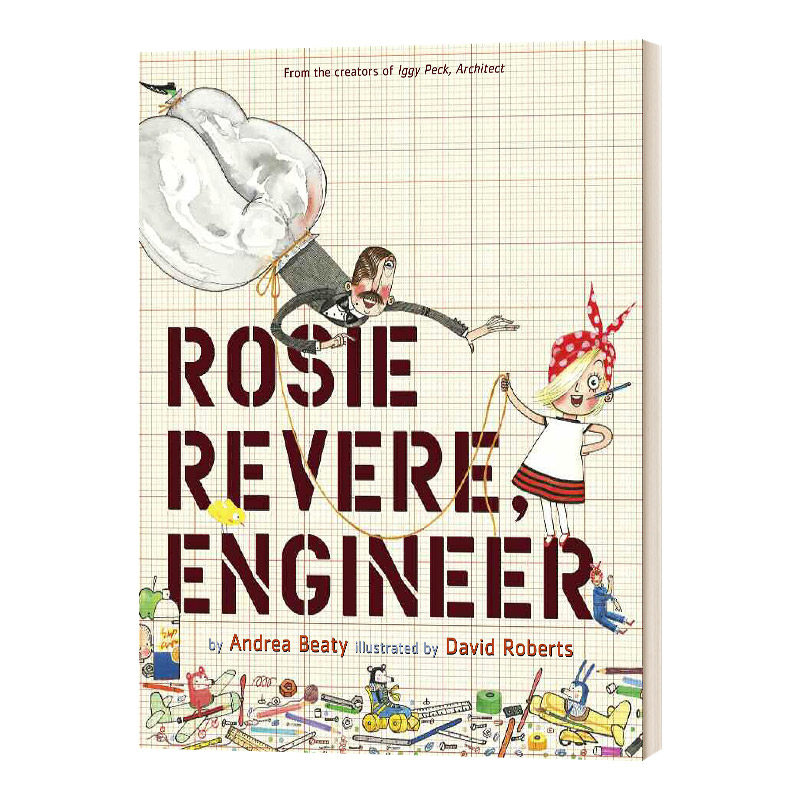 英文原版 Rosie Revere Engineer 罗西想当发明家 梦想行动派 精装 英文版 进口英语原版书籍儿童全英语书
