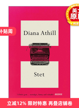 英文原版 Stet 原句保留 戴安娜·阿西尔编辑生涯回忆录 英文版 进口英语原版书籍