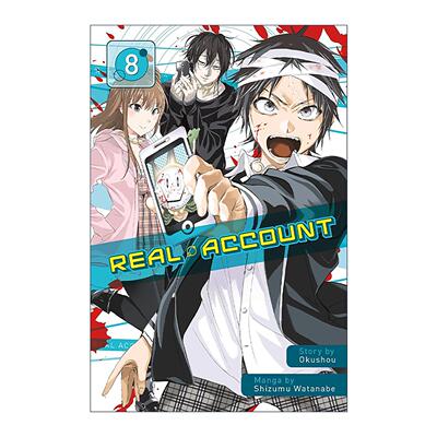 英文原版 Real Account 8 真实账号8 悬疑冒险无限流漫画 渡边静 英文版 进口英语原版书籍